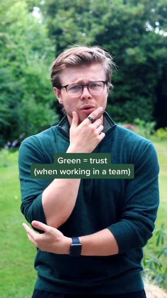 根据TikToker的说法，绿色是代表信任的颜色。学分： @Maxklymenko/tiktok