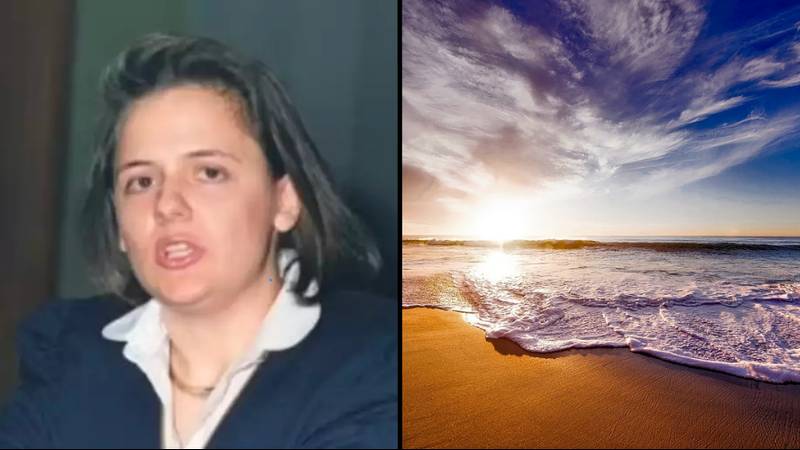 老师在避免工作20年后解雇了，因为她在海滩上还没有分享故事“loading=