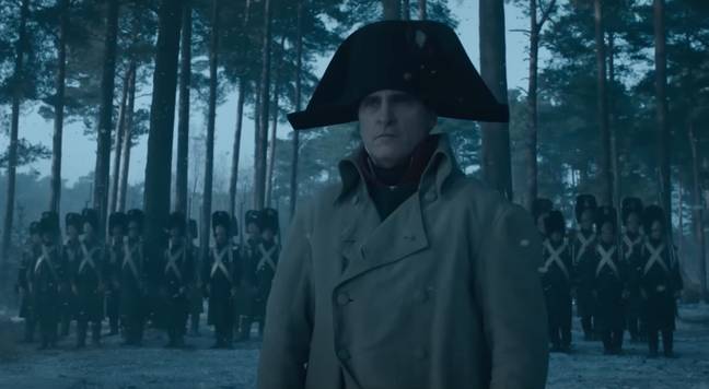 华金·菲尼克斯（Joaquin Phoenix）饰演拿破仑。信用：索尼图片