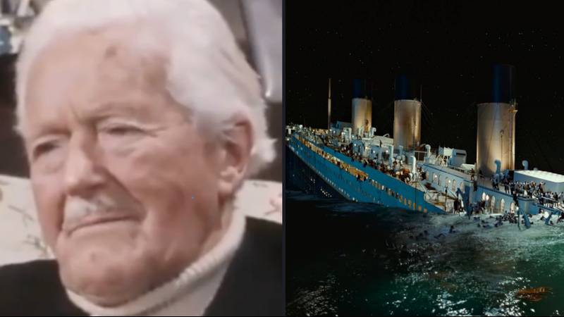 泰坦尼克号幸存者挂在董事会上时，船沉没了，回想起他在非凡的采访中作弊的那一刻“loading=