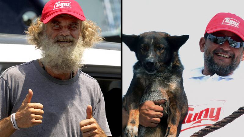 “现实生活中抛弃”的水手在海上丢了三个月后的水手狗