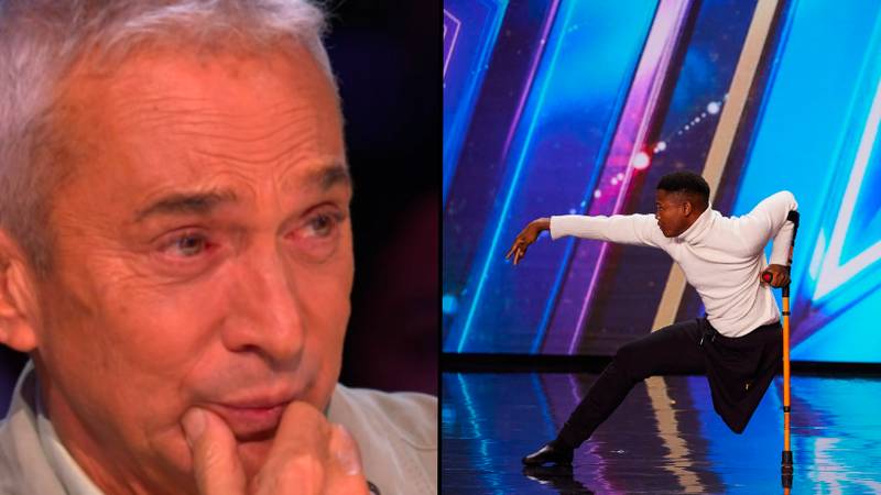 英国的Got Talent评委们以一足的舞蹈表演感动了，他们泪流满面