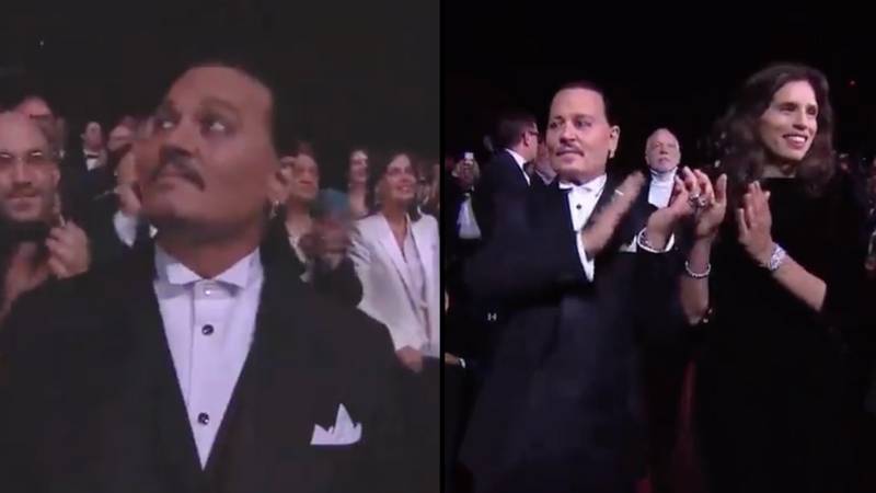 约翰尼·德普（Johnny Depp）在他的新电影中获得了七分钟的鼓掌，阻碍了眼泪“loading=