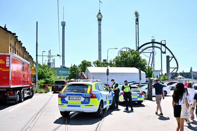 在斯德哥尔摩的格罗纳·隆德游乐园（Grona Lund Rumusement Park）的“严重”主题公园过山车事故中，有几个人受伤。学分：Jeppe Gustafsson / Alamy Stock Photo