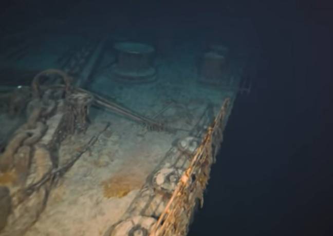洋盖特捕获了泰坦尼克号残骸的第一个8K镜头。图片来源：大洋门