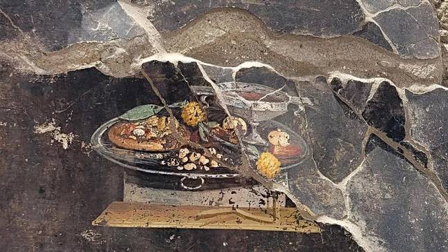 看起来像披萨，不是吗？学分：Parco Archeologico di Pompeii