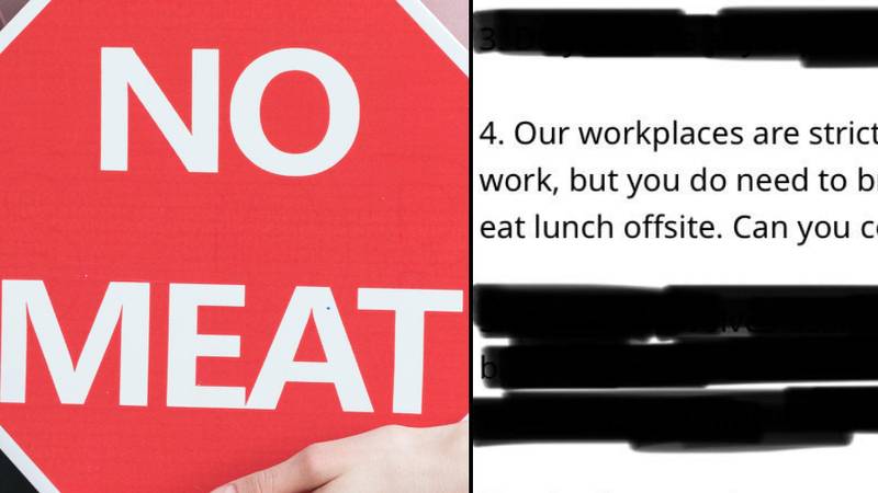 引发辩论，因为雇主要求雇员在工作中“严格为素食主义者”
