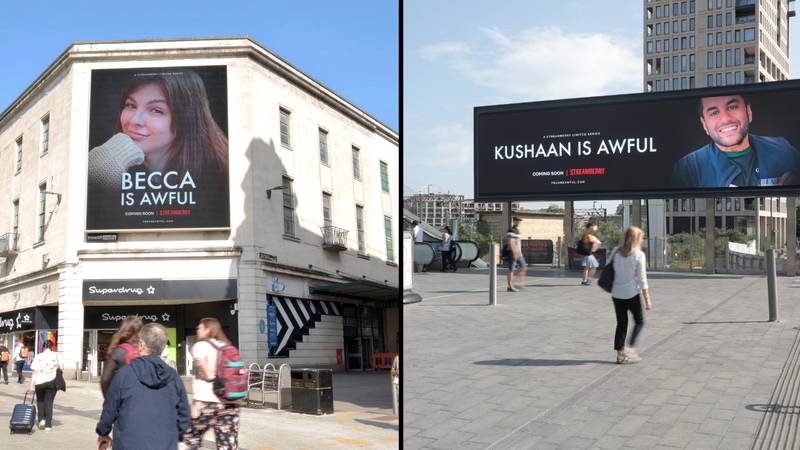 公众开始出现在英国的黑镜广告牌上