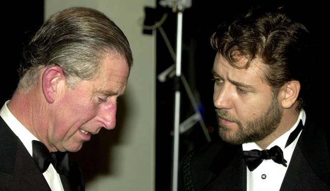 罗素·克劳（Russell Crowe）以前遇到了查理（Charlie）。学分：PA图像/Alamy Stock Photo