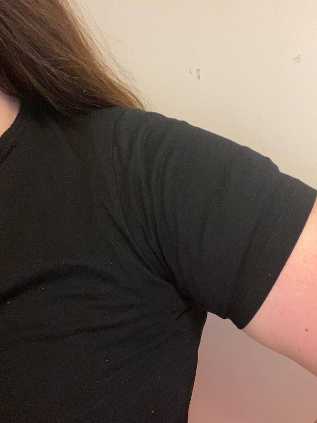 TikTok hack stops t-shirt sweat patches using panty liners