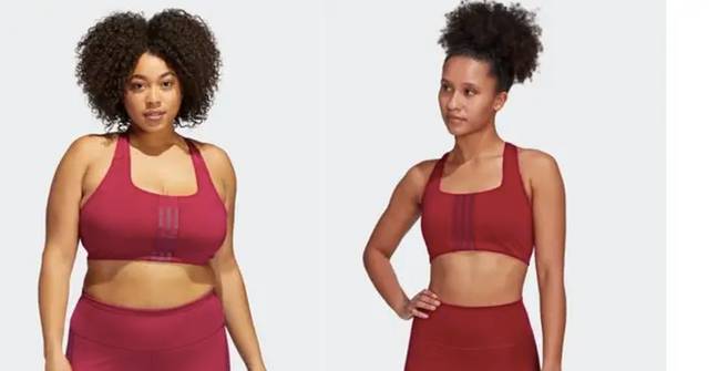 Adidas sports bra ads showing women's bare breasts banned in UK