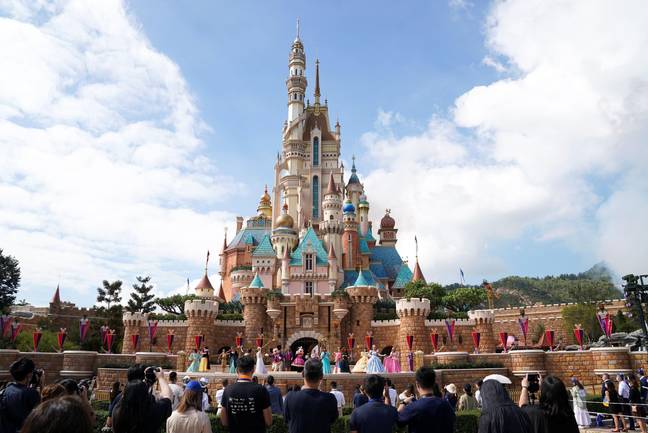 Sleeping Beauty's Castle, Disneyland Paris Stock Photo - Alamy