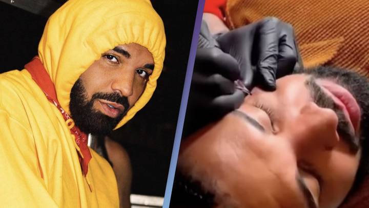 Drake gets Nike swoosh braided into his head