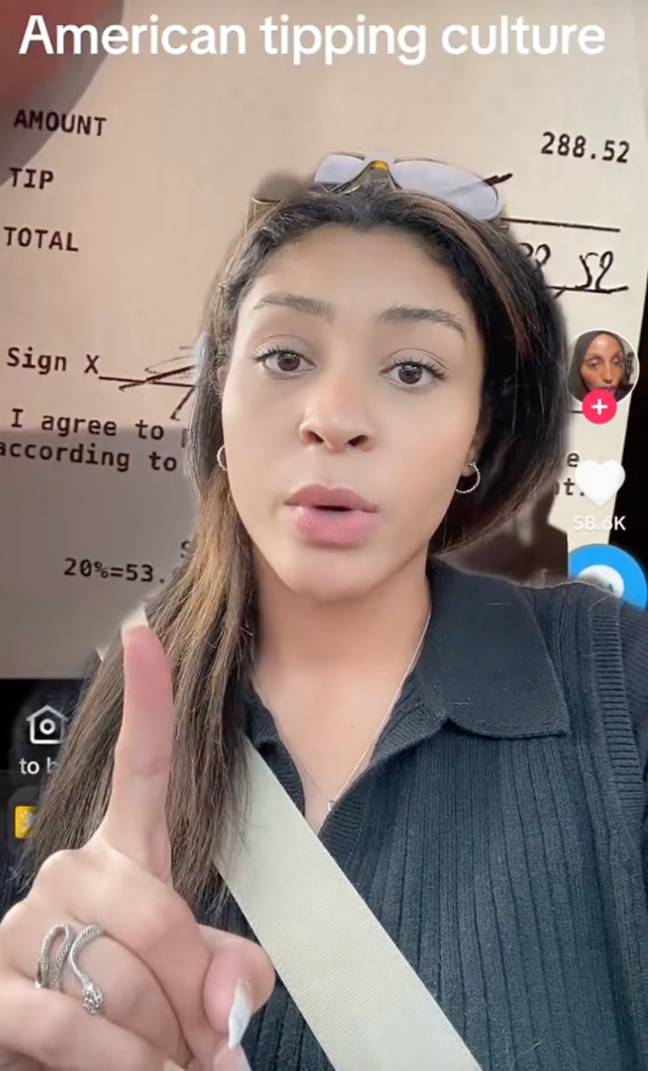 Dennise didn't see the issue with the $52 tip. Credits: TikTok/@dennisethemenace
