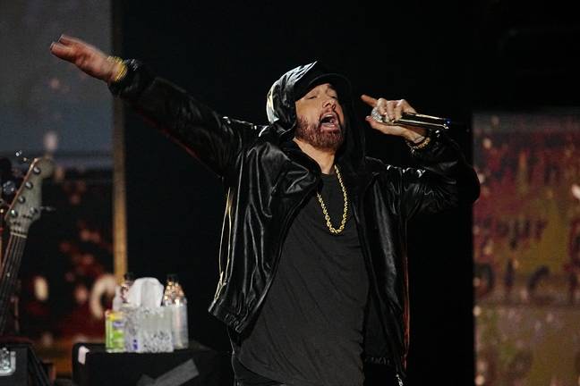 He's not known as the Rap God for nothing. Credit: Getty Images/ Jeff Kravitz/ FilmMagic
