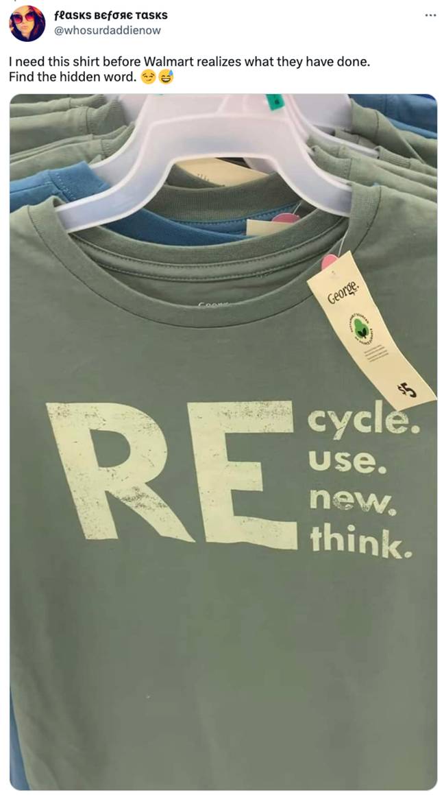 Walmart removes t-shirt from store after customers spot rude word hidden on  it