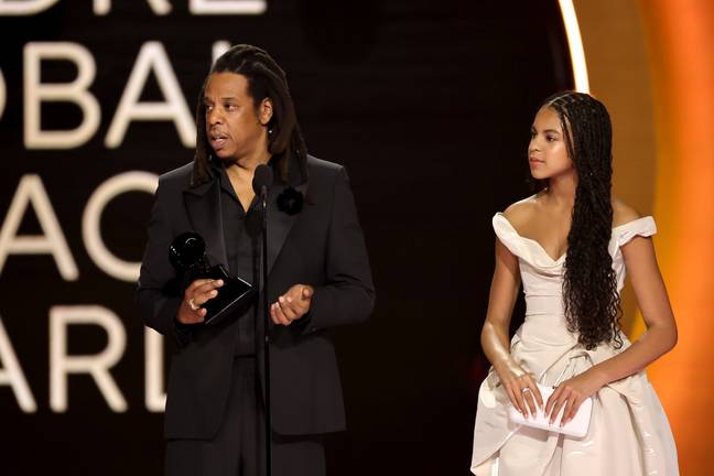 Jay-Z was awarded the Dr. Dre Global Impact Award. Credit: Getty Images/ Kevin Winter/ The Recording Academy