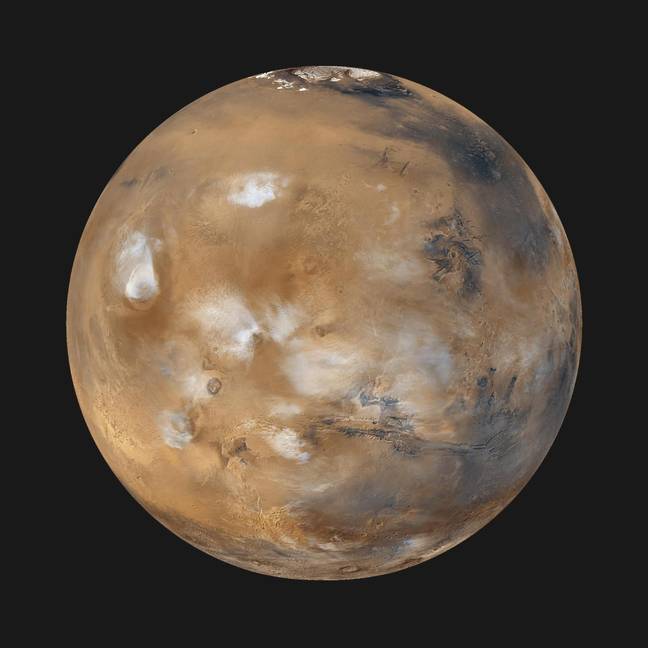 Les scientifiques sont désormais convaincus que la vie existe sur Mars.  Crédit : NASA