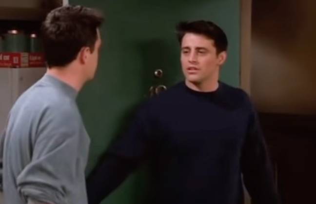 Joey Tribbiani Hugs Chandler Bing From Behind (Friends)