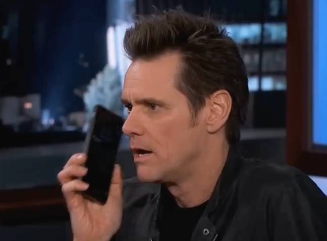Carrey ended up being 'hypnotized'. Credit: Jimmy Kimmel Live