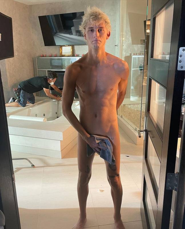 MGK without the tattoos takes some getting used to. Credit: Instagram/@machinegunkelly