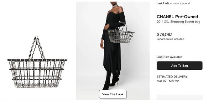 People shocked at 'crazy' price Chanel is selling secondhand shopping  basket for