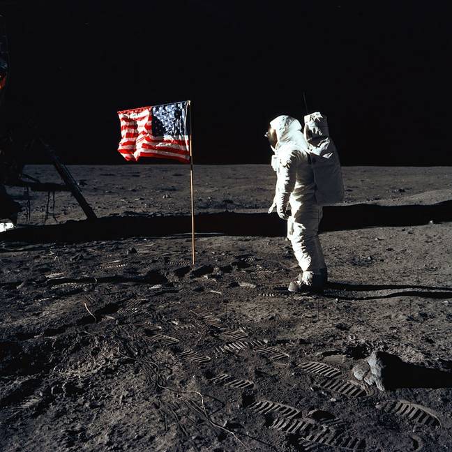 Some theorists think the Apollo 11 mission was fake. Credit: Getty