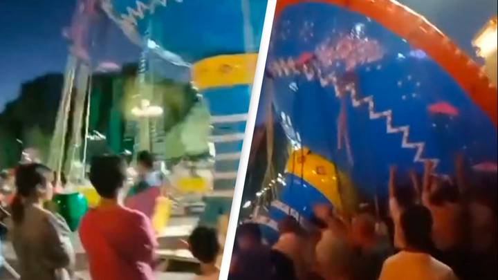 Children's Ride In China Collapses Leaving Parents Helplessly Watching On