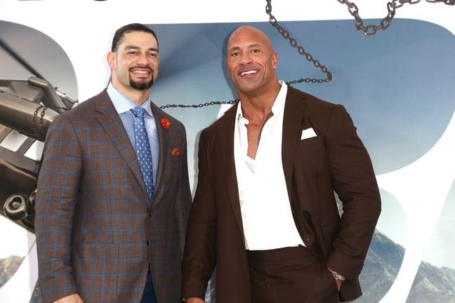 The Rock's mention of 'The Head of the Table' was a reference to Roman Reigns. Credit: Tommaso Boddi/WireImage