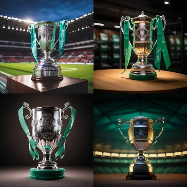 AI has predicted what the EFL Cup will look like in 50 years' time. Credit: Midjourney