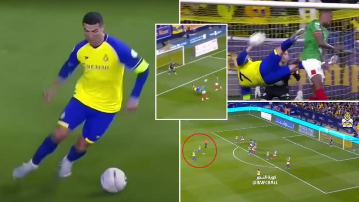 Cristiano Ronaldo Al-Nassr DEBUT vs Ettifaq 🟡🔵 2023 on Make a GIF