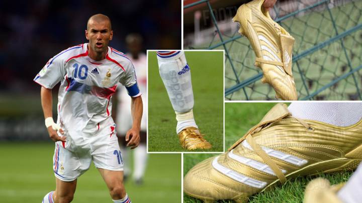 Adidas are re-releasing the gold Adidas Zinedine Zidane 2006 World Cup Predator boots