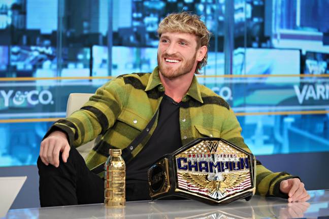 Paul with his United States Championship during a media appearance. (Image Credit: Getty)