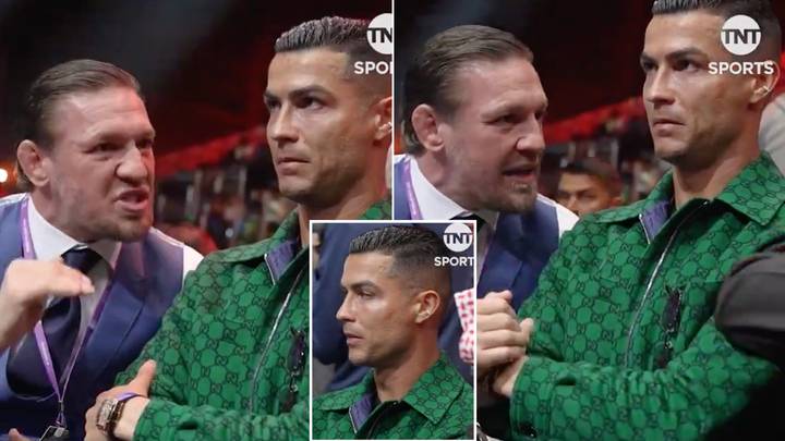 Cristiano Ronaldo's 'uncomfortable' interaction with Conor McGregor spotted, he did not want to be there