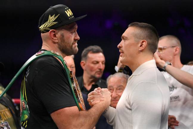 Fury and Usyk will finally fight on May 18. (Image Credit: Getty)