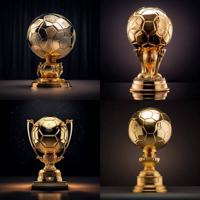 How the Ballon d'Or may look in 50 years. Credit: Midjourney