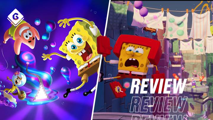 the The review: through SquarePants: multiverse a SpongeBob Cosmic ride platforming Shake zany,