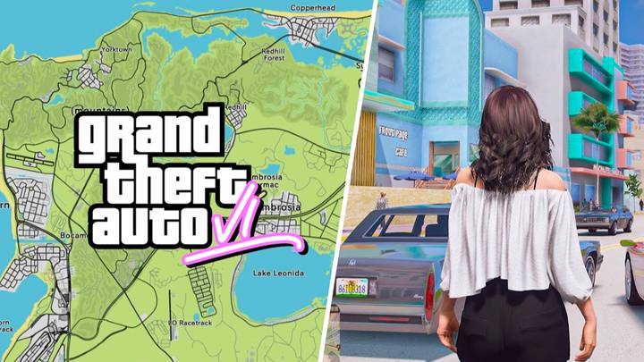 Comparison: the size of the map from the GTA 6 leak is much larger
