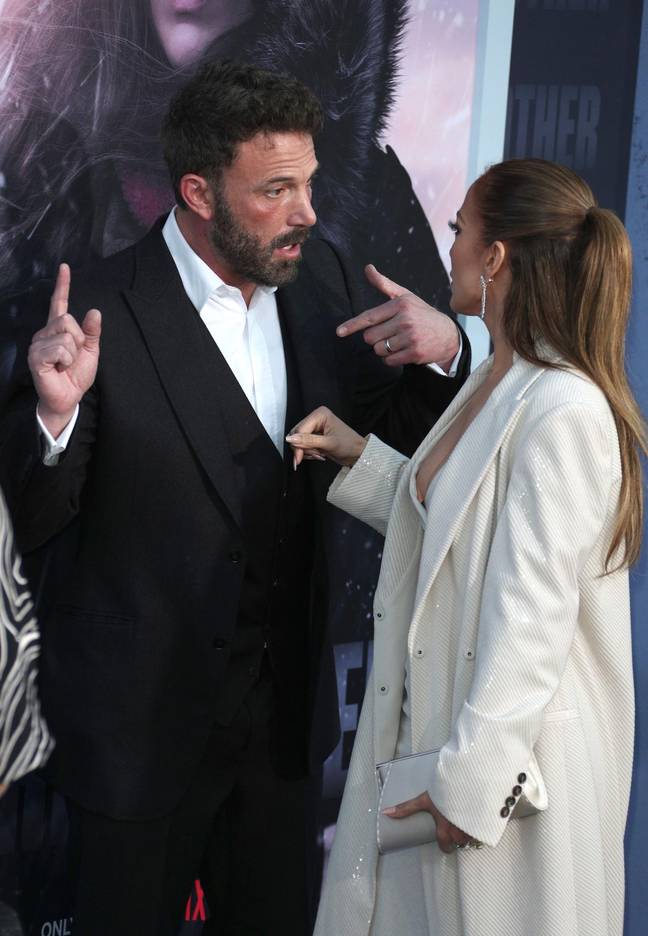 Ben Affleck and J-Lo seemed to be involved in some discussion. Credit: Chelsea Lauren/Shutterstock