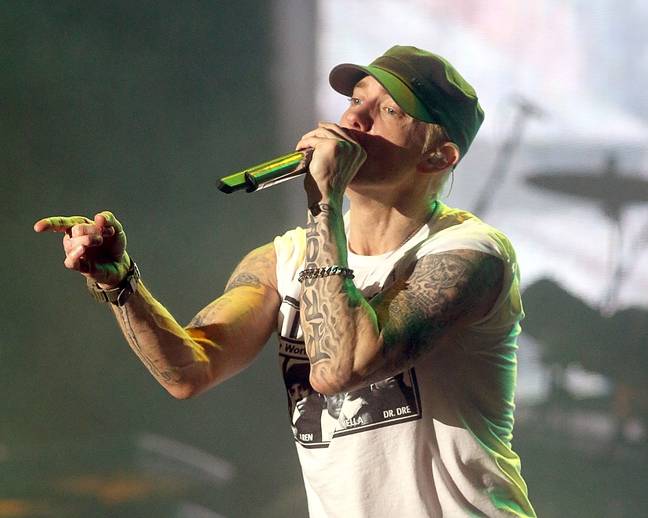 Eminem no longer performs the controversial track. Credit: Gary Miller/FilmMagic/Getty