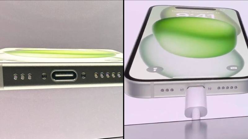 苹果在现场活动期间宣布iPhone的新USB-C充电器