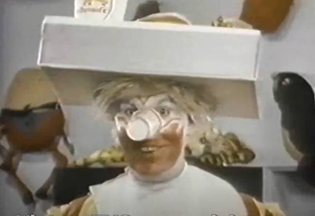 Willard Scott in an early McDonald's commercial.