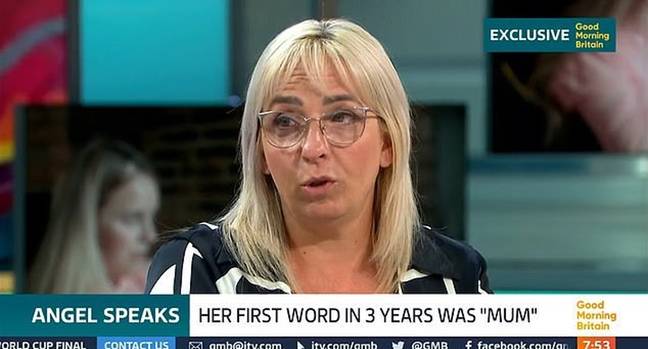 天使的妈妈妮基·林恩（Nikki Lynn）今天（9月11日）对英国早安表示，她担心自己的女儿会“再也不会说话”。图片来源：ITV