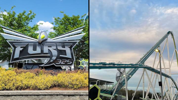 Park shuts down roller coaster after visitor spots cracked support beam  shift out of place as coaster speeds past