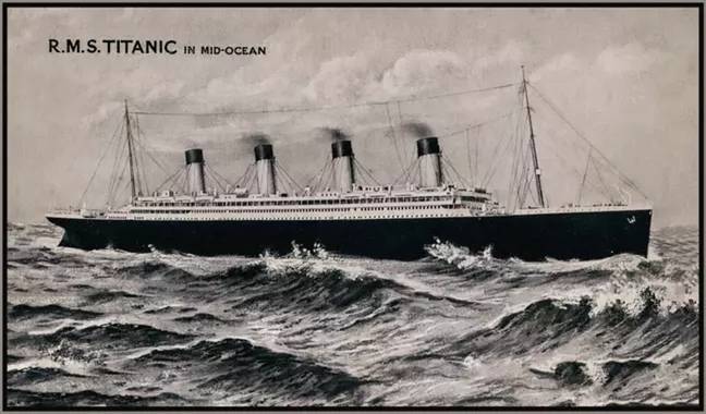 1912年4月10日从南安普敦（Southampton）启程的泰坦尼克号启程，并于4月15日击中冰山。图片来源：肖照片/阿拉米库存照片