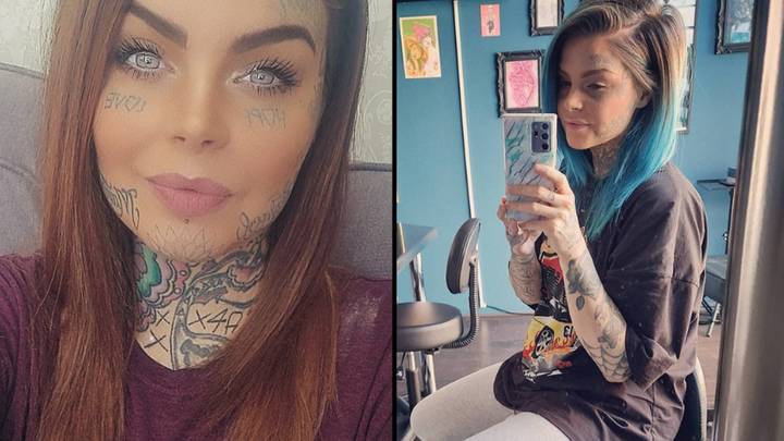 Woman goes viral for badly timed mask tattoo