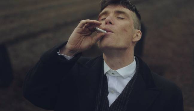 Actors don't really smoke cigarettes.  Credit: BBC Two/Peaky Blinders