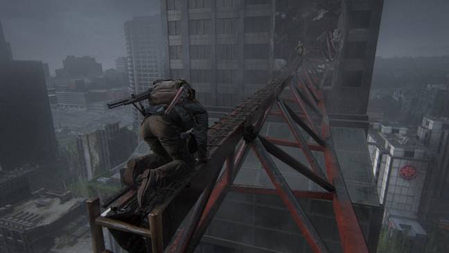 Abby is afraid of heights  The Last of Us Part II 