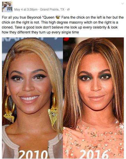 Conspiracy Theory Claims That Beyonce Died Years Ago And Was Cloned Ladbible