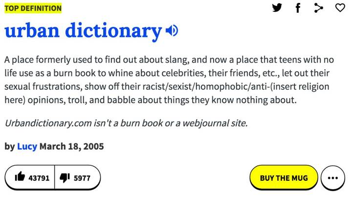 Fun With Urban Dictionary 